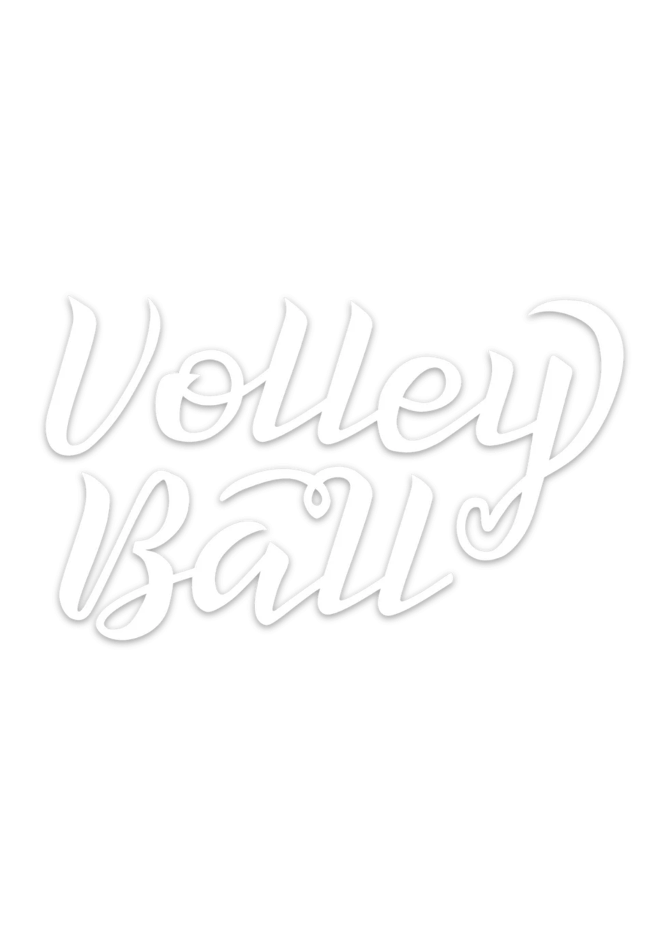 Volleyball Car Vinyl Decal